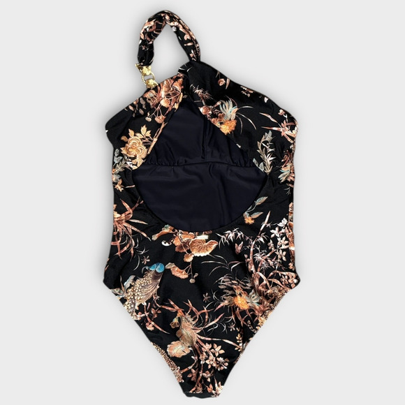 L'AGENCE Karmin Jungle One-Shoulder One-Piece Swimsuit Size XL - Picture 7 of 13